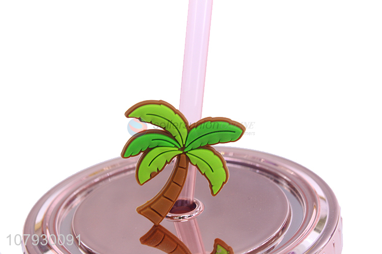 Popular product girls tumblers summer water cup with straw & lid