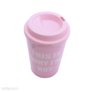 Hot sale reusable double-walled tumbler milk juice coffee cups with lid