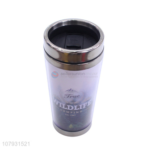 Factory price custom logo reusable coffee cups with lid travel coffee mugs