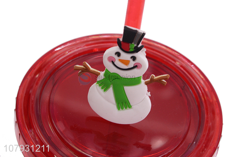 Hot selling Christmas gifts straw cups Christmas tumbler with straw