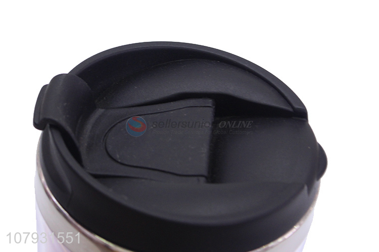 Factory supply water cup double walls reusable table-away coffee cup with lid