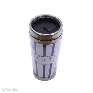 Custom logo leakproof cartoon plastic mugs reusable coffee cups with lid