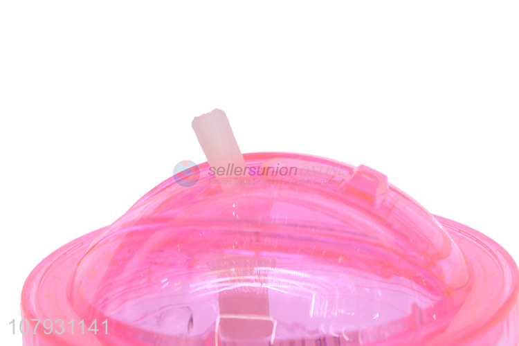 Good quality lovely pressing type summer cooling tumbler plastic straw drinking cup