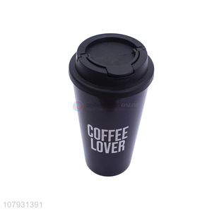 Latest arrival reusable take-away coffee cup plastic drinking cup with lid