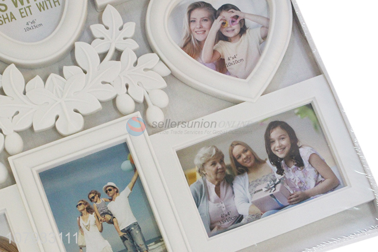 New products plastic home decorating combination photo frame with top quality