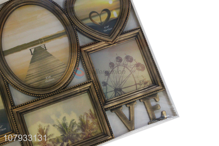 China wholesale good quality family combination photo frame for home décor