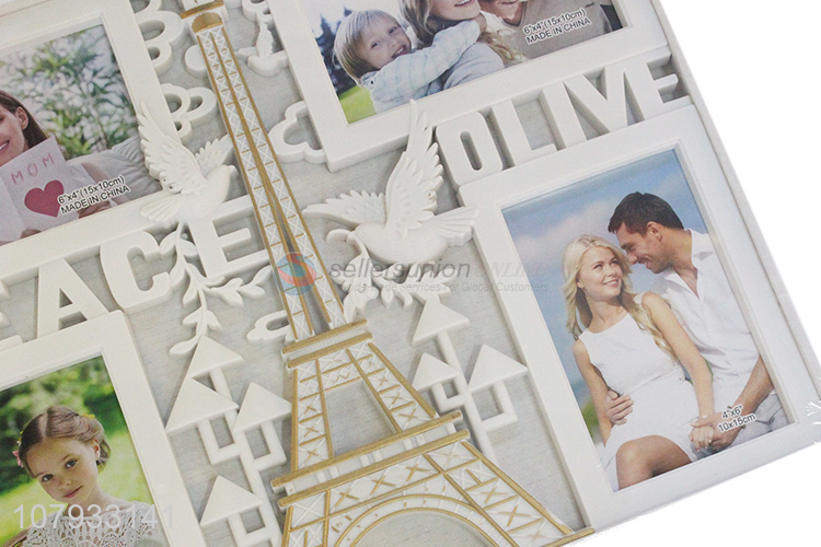 Best selling durable family collage photo frame set with four openings