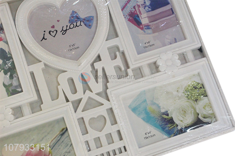 High quality family couple plastic photo picture frame for decoration