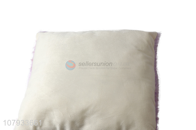 Good quality soft fleece plush pillow cushion for bed and sofa decoration
