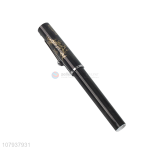Factory direct sale black writing pen signature fountain pen with ink sac