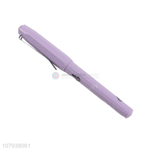 China exports purple plastic frosted writing pen for students