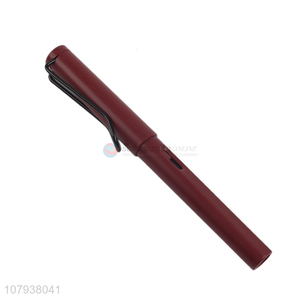 China factory red universal writing pen with ink sac for students