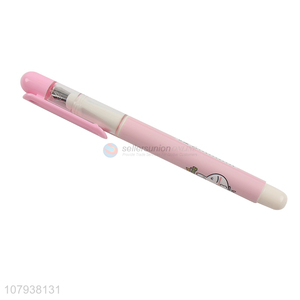 Low price direct sale pink cartoon printing pen writing pen for student