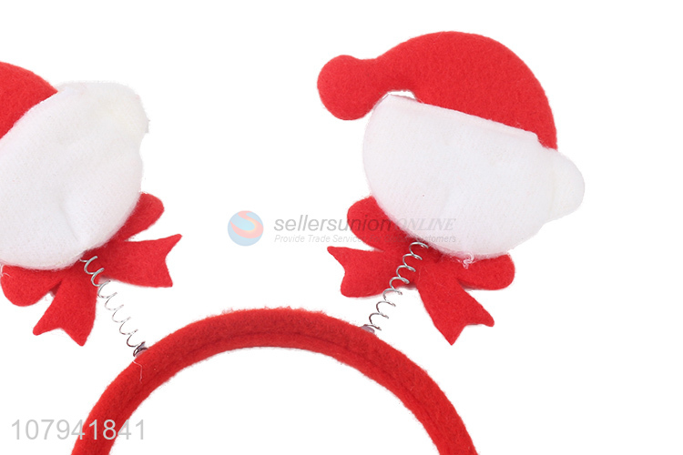 Hot Selling Snowman Head Band Christmas Decoration Hair Hoop