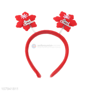 Latest Snowflake Head Band Popular Christmas Decoration Hair Hoop