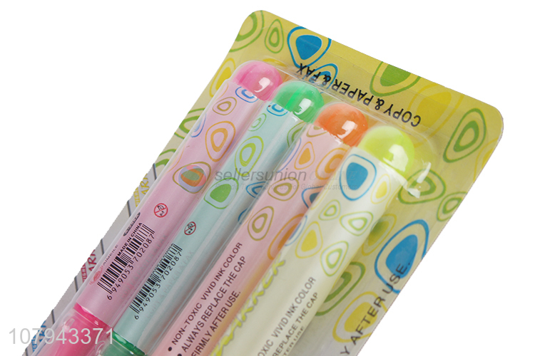 New arrival eco-friendly non-toxic students highlighter marker