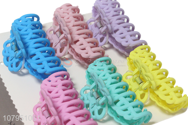 China wholesale multicolor plastic women hair accessories hair claw clips