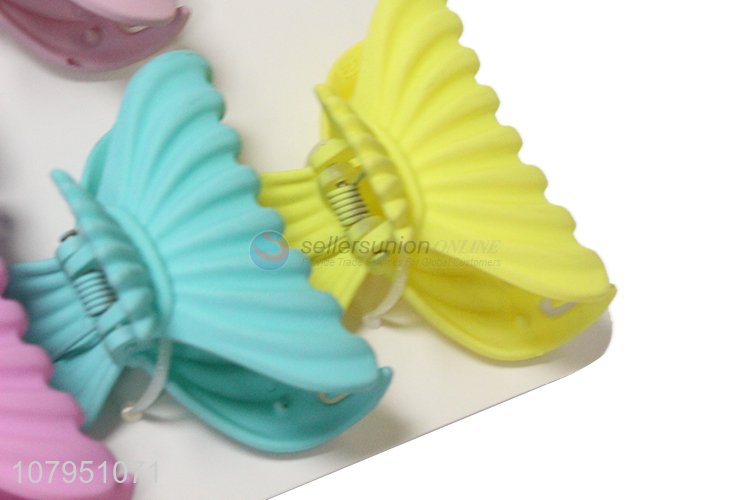 Creative design dress shape plastic durable hair claw clips for women