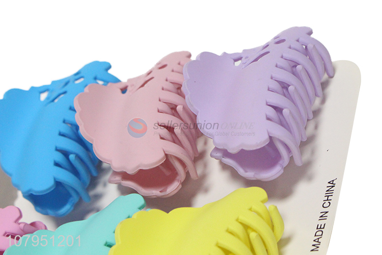 Best selling multicolor non-slip hollow hair accessories hair claw clips