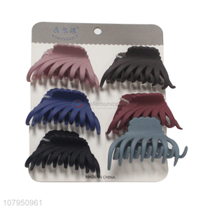 Factory supply plastic non-slip hair claws clips for hair accessories