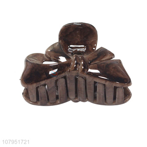 Good quality plastic brown fashion women hair claw clips for decoration