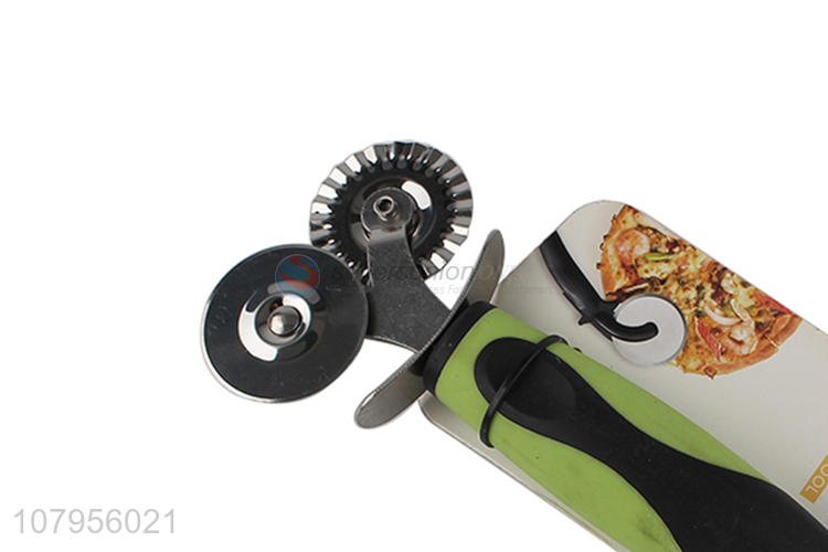 High quality stainless steel pizza wheel cutter for kitchen