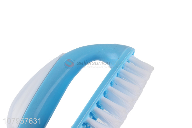 Yiwu direct sale blue plastic cleaning brush universal laundry brush