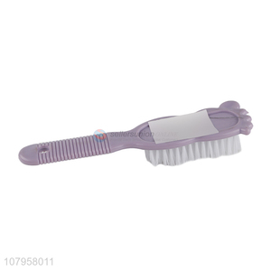 New creative purple plastic brush long handle shoe brush