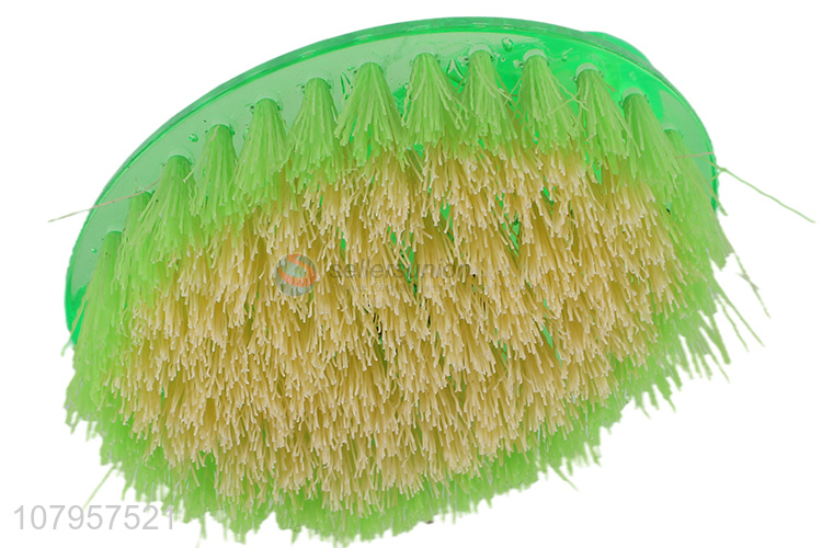 Factory price green plastic clothes cleaning brush laundry brush