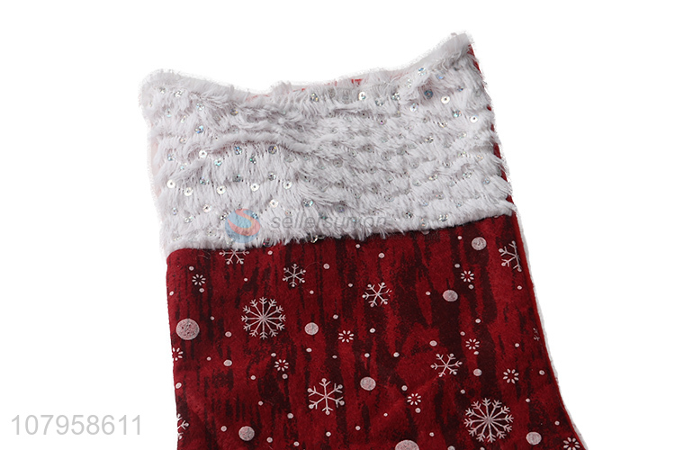 Factory price red multi-function christmas socks for christmas gifts