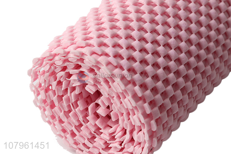 New product pink decorative floor mat hollow air bubble non-slip mat