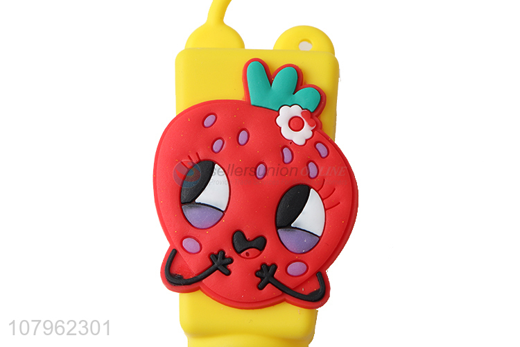 New product portable cartoon hand sanitizer bottle with silicone holder