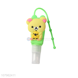 Online wholesale kids travel plastic hand gel bottle with silicone holder