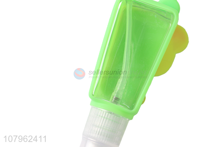 Online wholesale kids travel plastic hand gel bottle with silicone holder