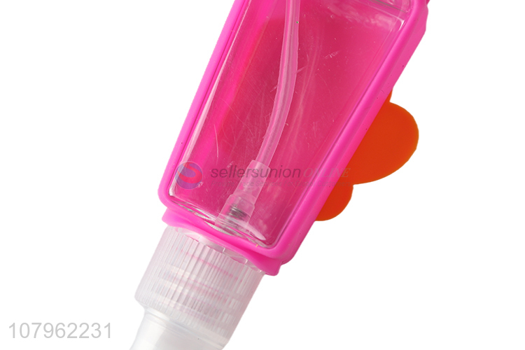 China wholesale children keychain hand sanitizer bottle with silicone holder
