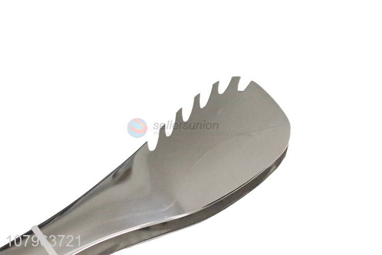 Hot selling silver stainless steel food tong with top quality