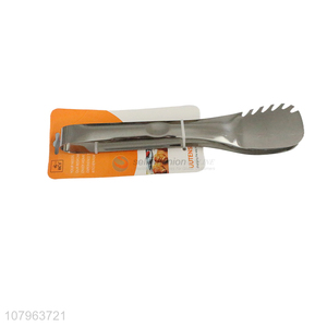 Hot selling silver stainless steel food tong with top quality