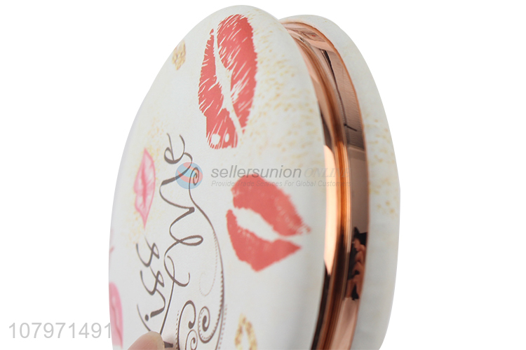 Delicate Design Double Sides Makeup Mirror Round Pocket Mirror