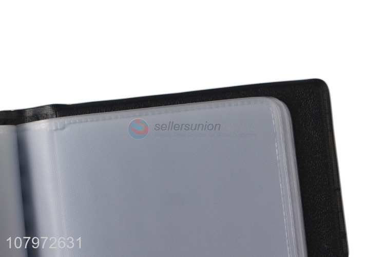 Most popular portable pu leather business name card holder card book