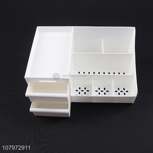 Good sale multi-function desk organizer plastic jewelry makeup storage box