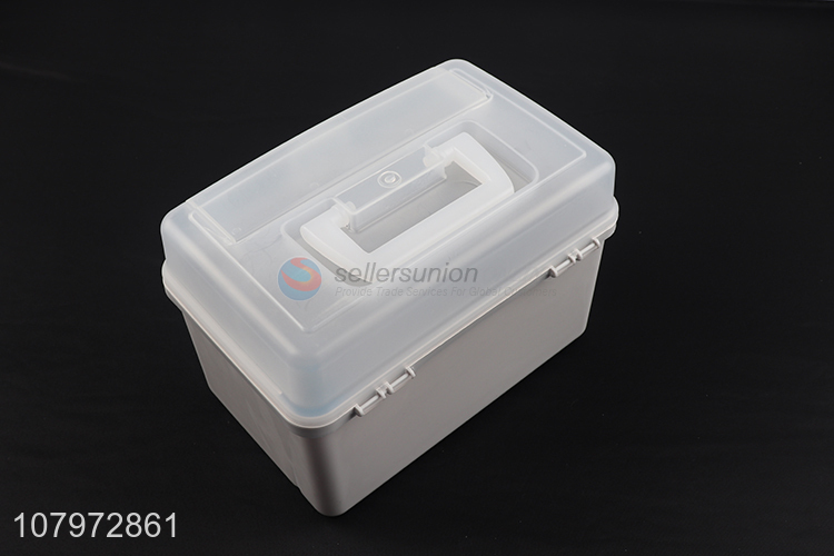 China supplier household emergency plastic medical storage box with handle