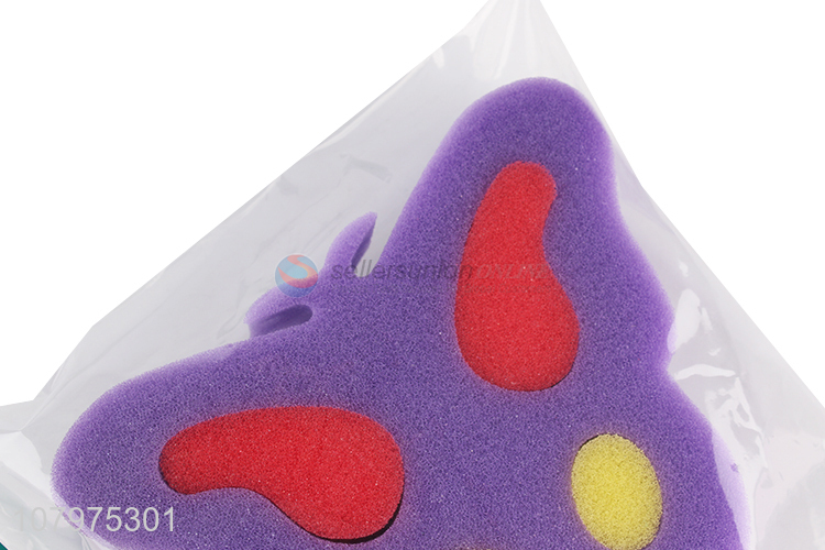 Factory wholesale butterfly shape kids body cleaning bath sponge