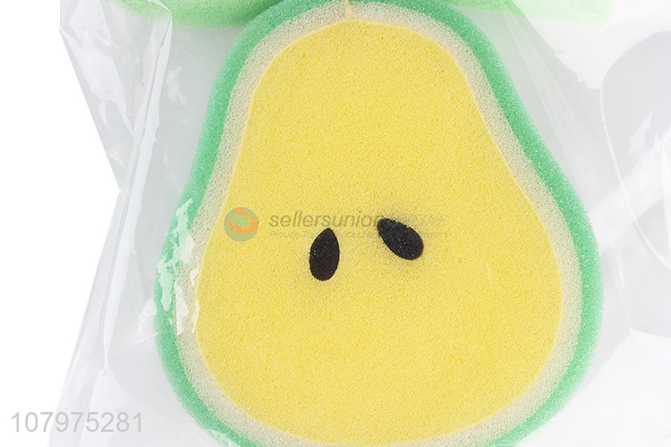 High quality pear shape baby bath sponge bathroom product