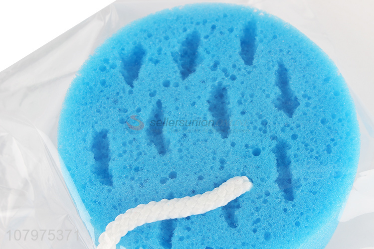 Most popular round shape baby bath sponge bathroom product