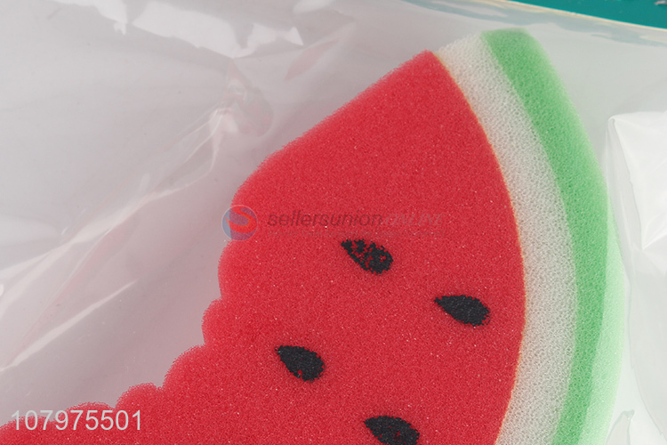 China supplier watermelon shape shower bath sponge body scrubber