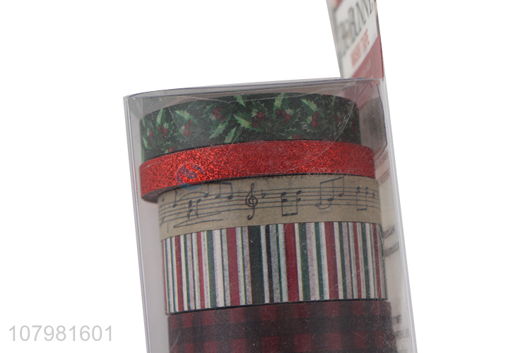 Good selling color printed decoration stationery washi tape set