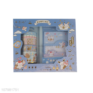 Factory wholesale cartoon decoration japanese washi tape and stickers set