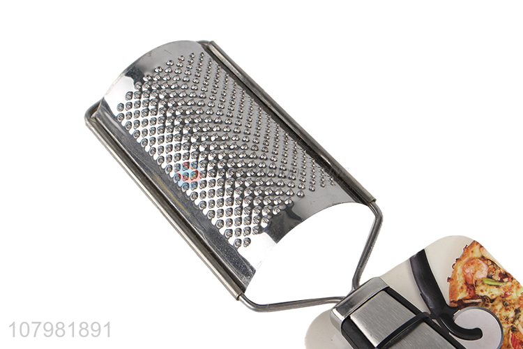 High quality silver stainless steel planer creative grater with long handle