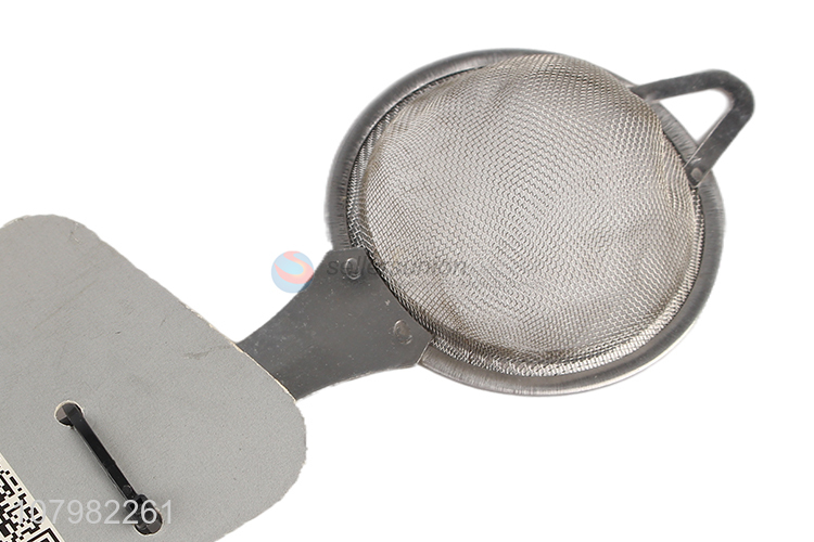 Good quality silver stainless steel strainer universal tea net set