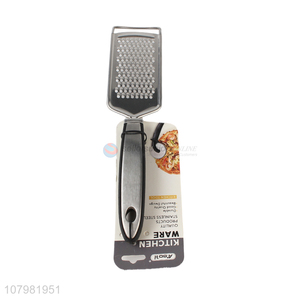 Wholesale silver stainless steel grater with long handle ginger wire planer